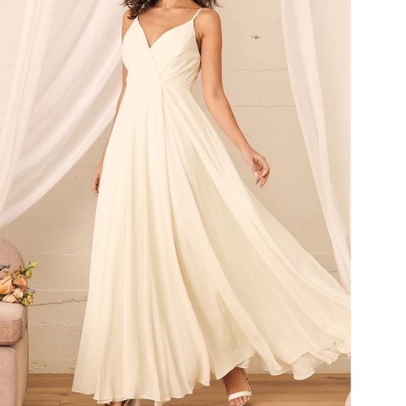 Cream Maxi Dress - NWT - Picture 1 of 7